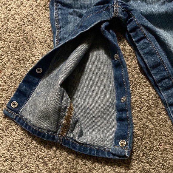 Oshkosh Bgosh overalls with plaid onsie - Picture 6 of 9